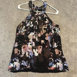 Floral halter top blouse